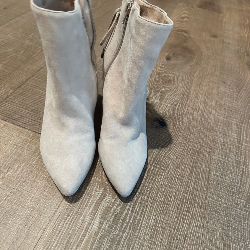 Women's Cream Ankle Boots